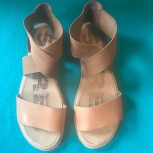 Sorel Ella Camel Brown Sandal Sz 8.5